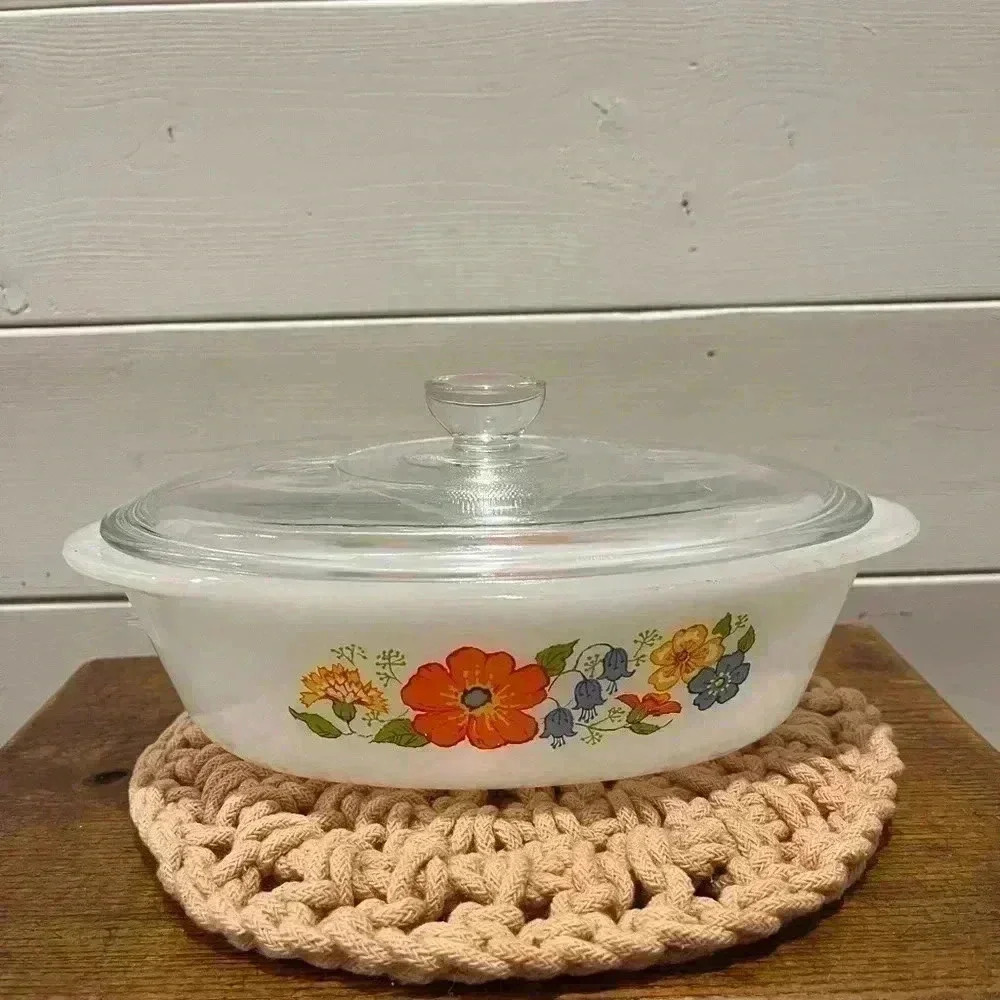 GlasBake oval vintage glass casserole  J 235 ⚠️